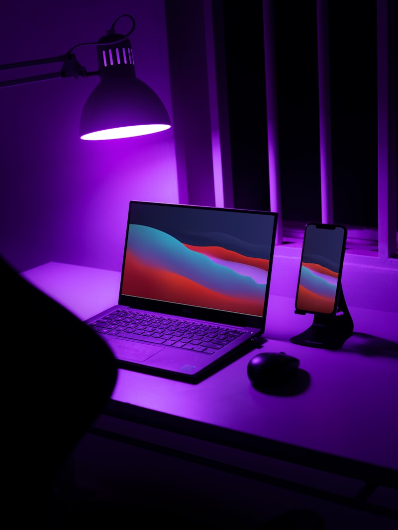 Retro gaming setup with warm ambient lighting